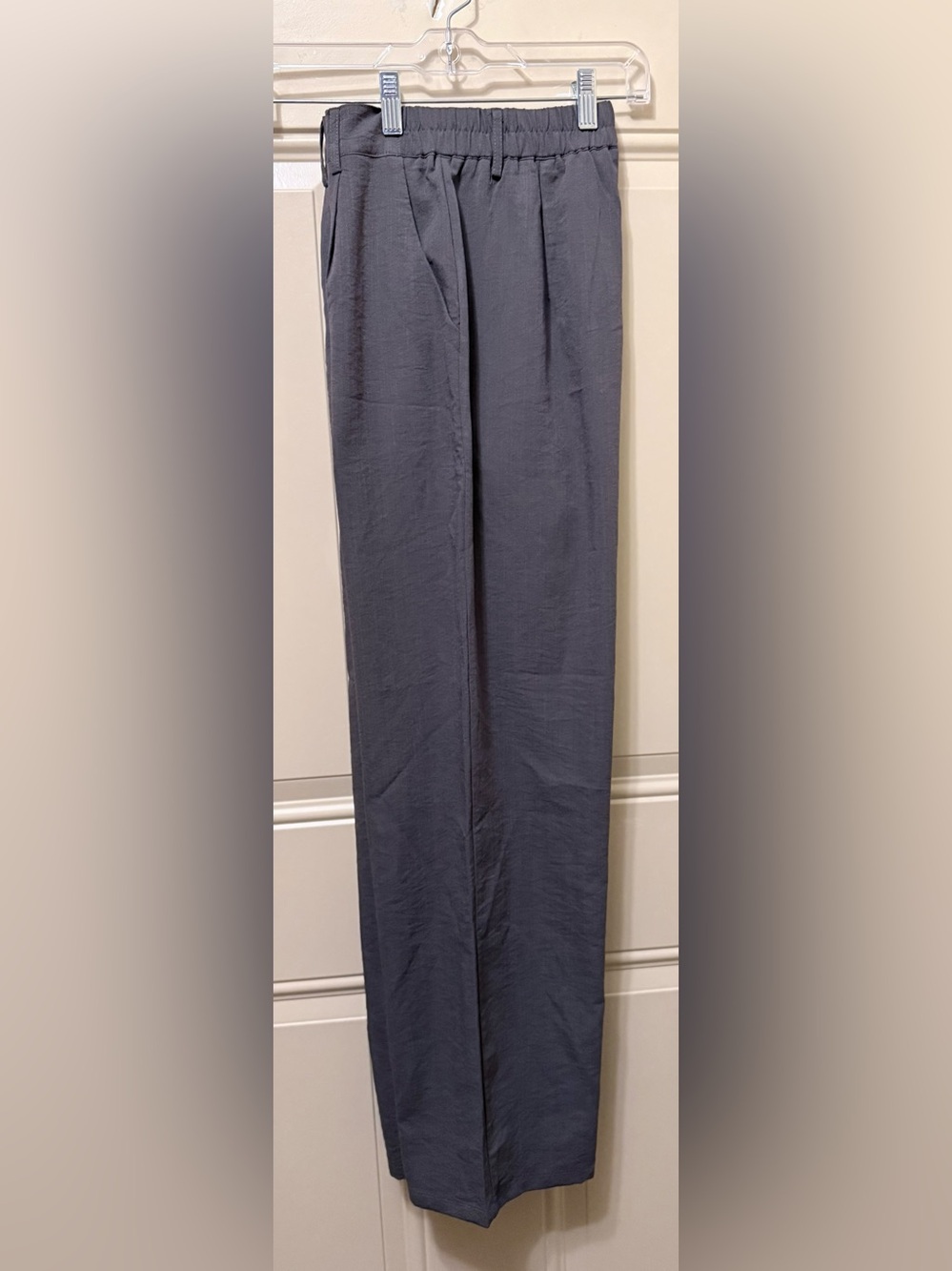 Gray Pants with Front Pleats Size Small